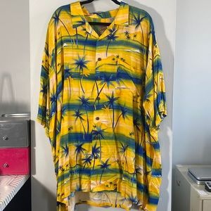 Mens VINTAGE Coconut Connection Hawaiian Shirt Size 4XT
